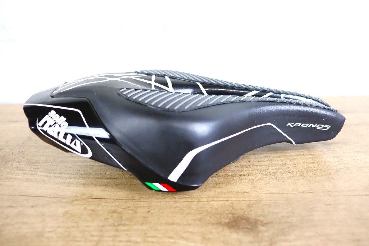 新品未使用　selle ITALIA KRONOS S Tekno Flow　セライタリア　クロノス　S　テクノフロー　133mm　カーボンレール　cicli17　16_画像2