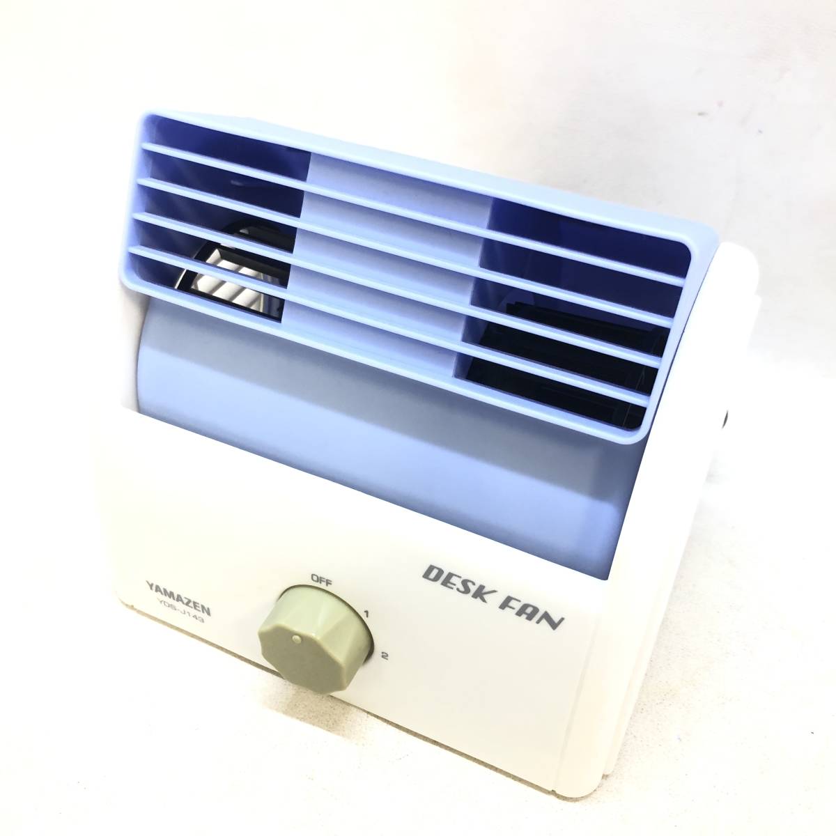 ★YAMAZEN 山善 DESK FAN YDS-J143 2014年製 デスクファン 卓上 扇風機 空調器具 動作品 中古品★R00255_画像1