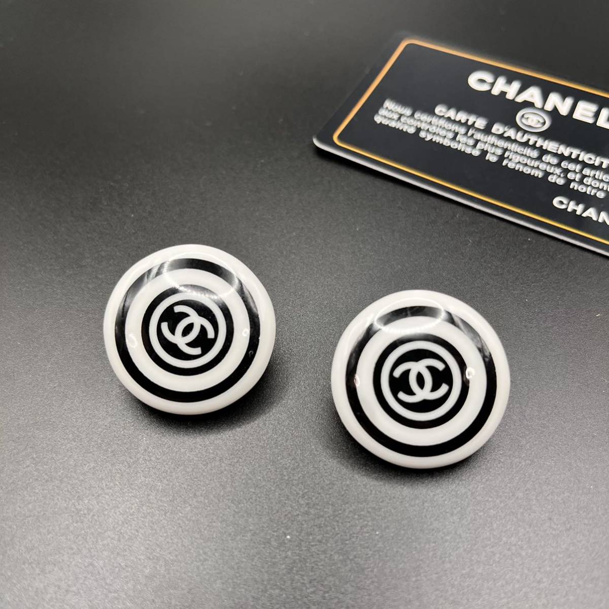 【SALE】CHANEL シャネル　ピアス　アクセサリー ゴールド ヴィンテージ 海外並行輸入　ココマーク　丸　H_画像1