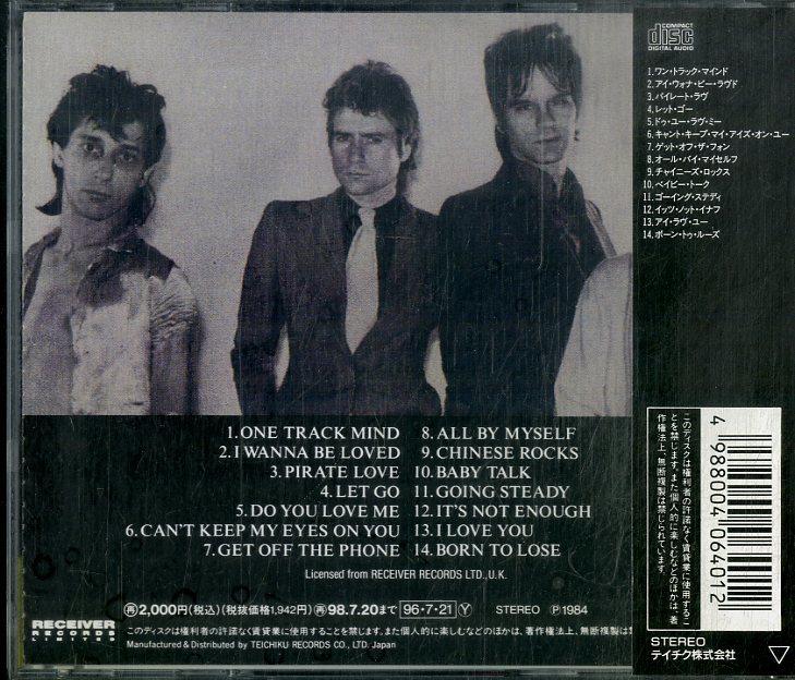 D00156693/CD/ジョニー・サンダース＆ザ・ハートブレイカーズ「L.A.M.F. Revisited (199年・TECW-20267・パンク・PUNK・ロックンロール)_画像2