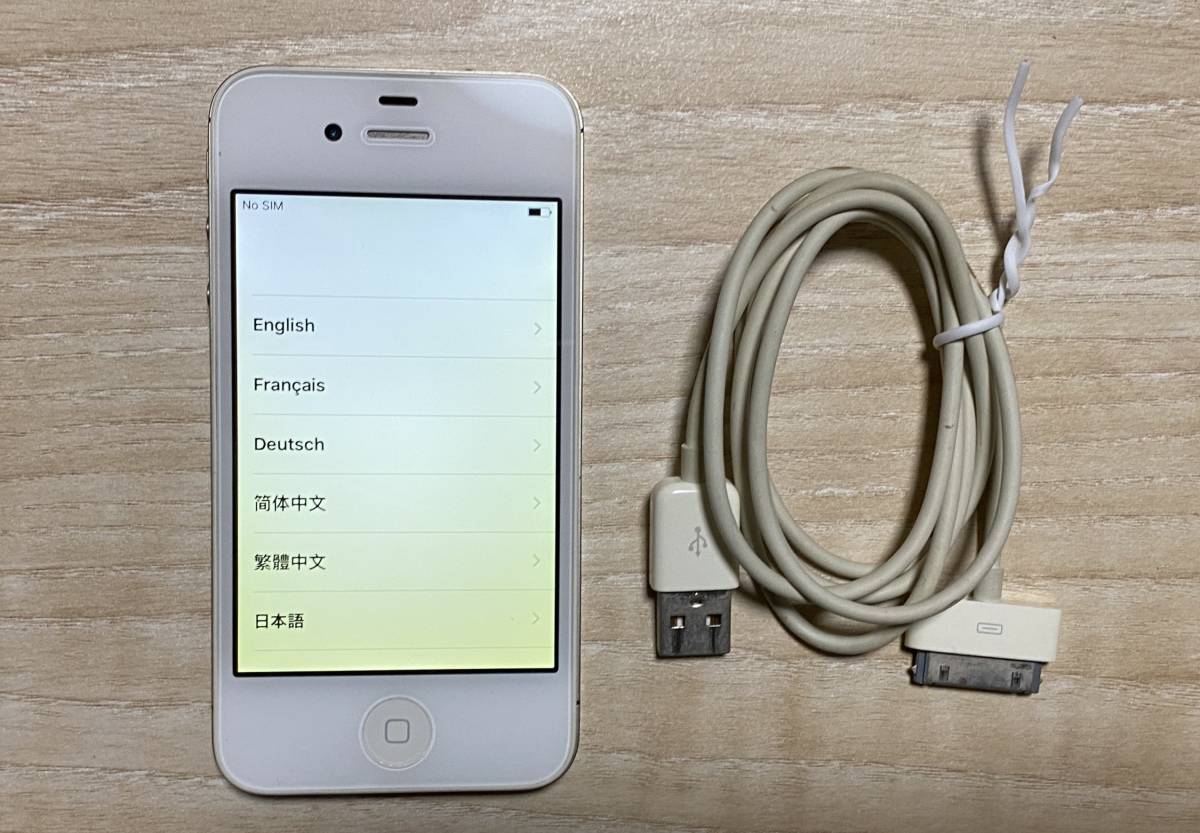 Apple 【iPhone 4S】 (16GB) 色：ホワイト au ○判定 MD240J/A_画像2