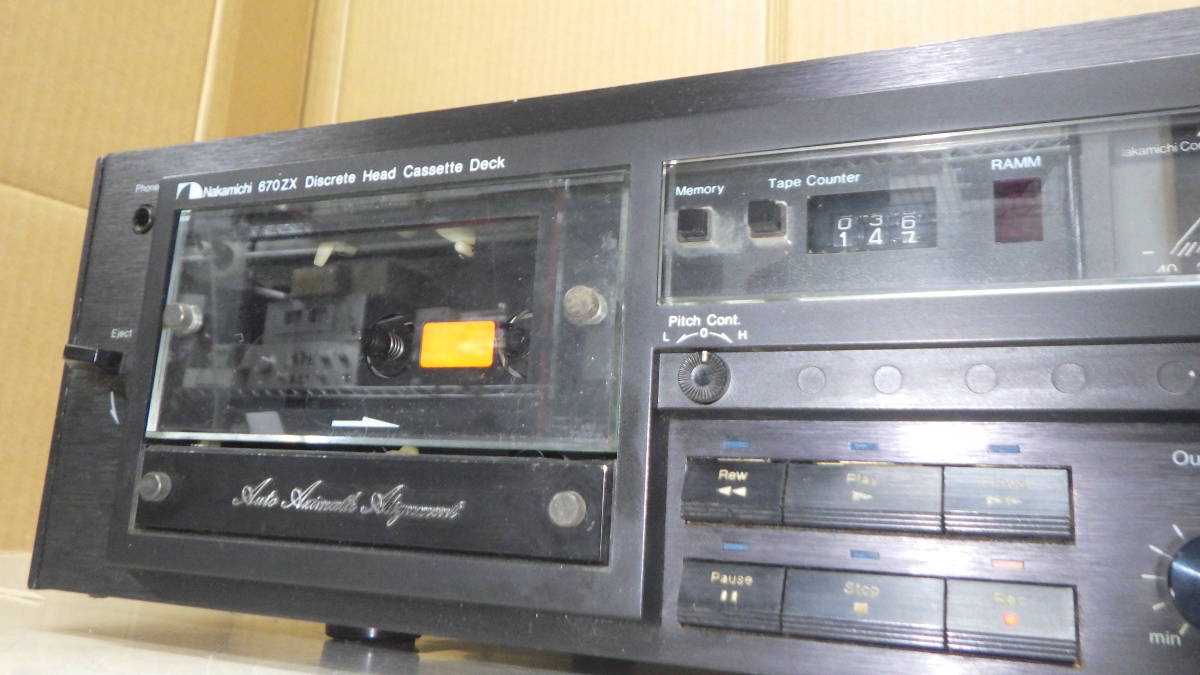 ■NAKAMICHI■4Tr2Chステレオカセットデッキ■670ZX/メンテ済■中古■　★即決★_画像2