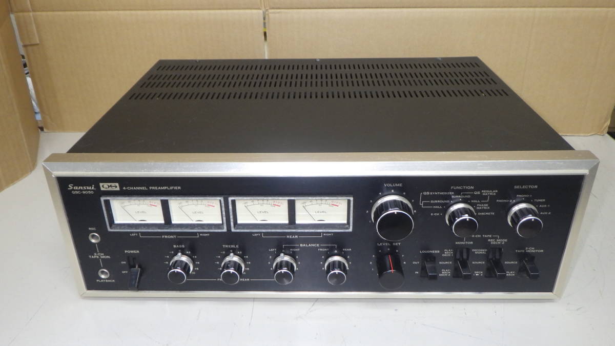 話題の人気 □SANSUI□4チャンネルプリアンプ□QSC-9050□中古 話題の人気 □SANSUI□4チャンネルプリアンプ□QSC-9050□中古