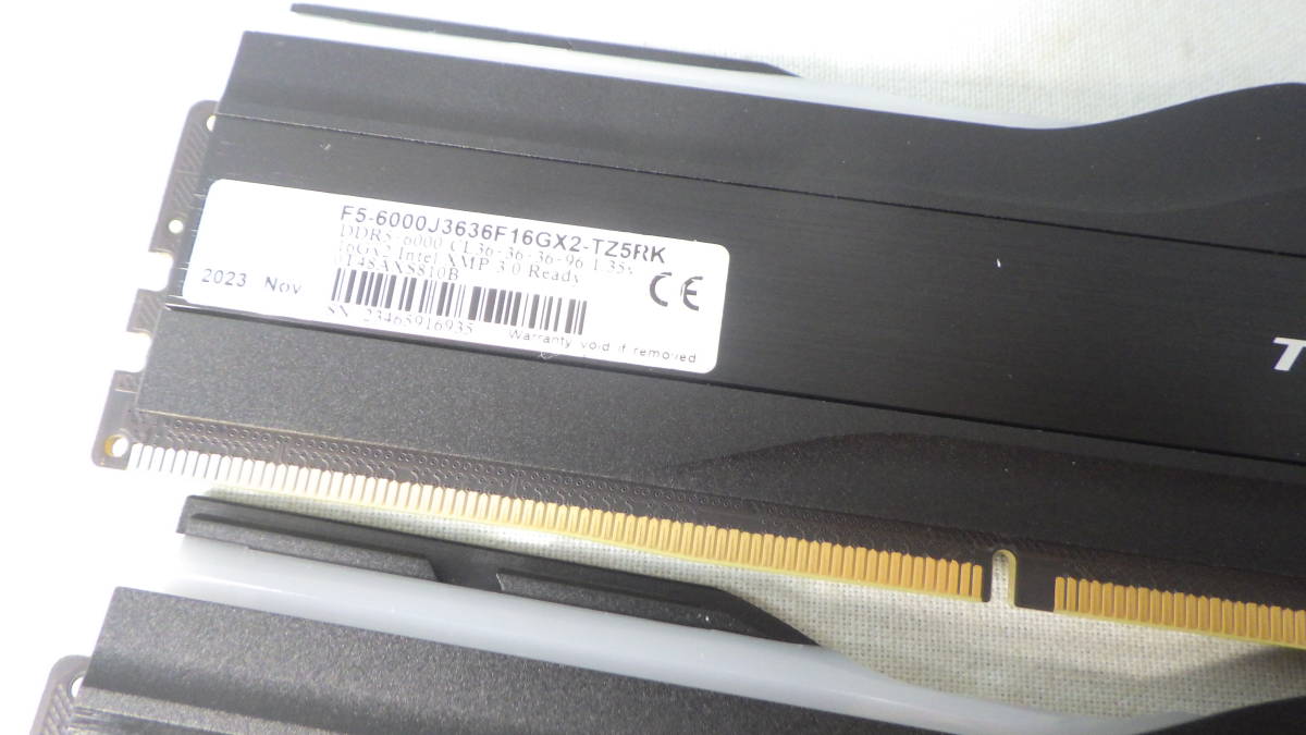 ■G.Skill■288pin DDR5-6000 32GB(16GBx2)■F5-6000J3636F16GX2-TZ5RK■中古■　★即決★_画像3