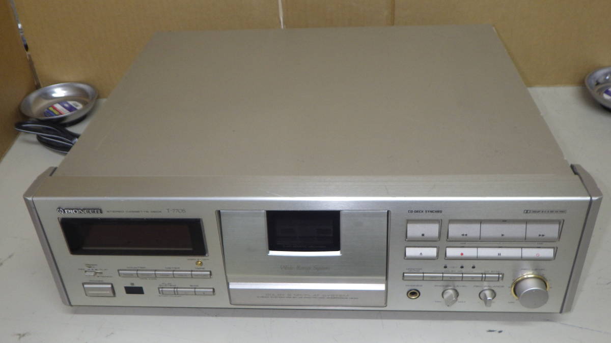pioneer 4Tr/2Ch 3ヘッド式カセットデッキ T-770S/メンテ済(一般 pioneer 4Tr/2Ch 3ヘッド式カセットデッキ T-770S/メンテ済(一般