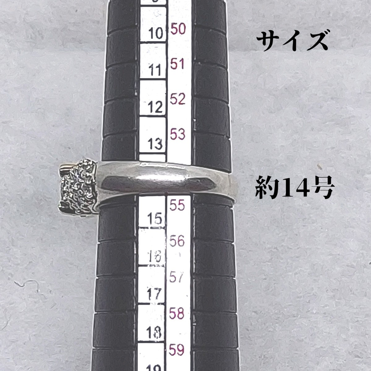 SV925/K18　約14号　リング　指輪　シルバー　ゴールド_画像9
