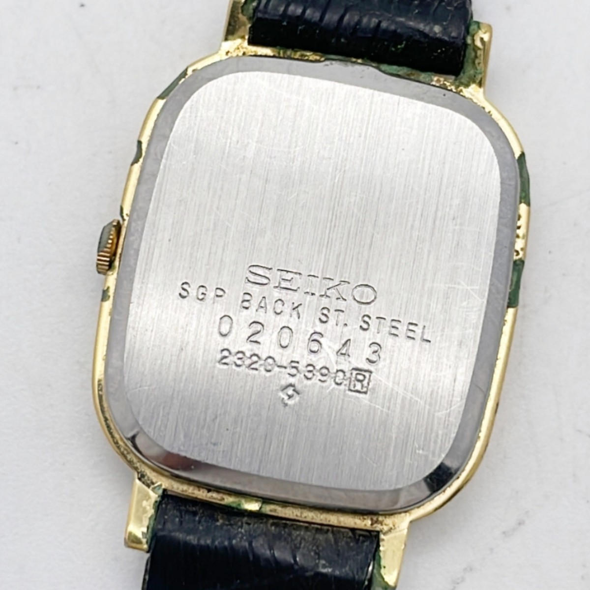 【58608】 セイコー　SEIKO　レディース腕時計　2320-5390　SS　20643　革　QZ_画像4
