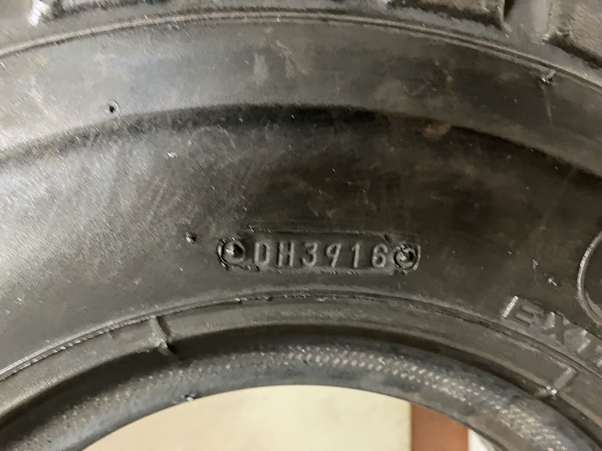 1円~ 中古品 バリ山 バリ溝 2本セット フォークリフト用 タイヤ BRIDGESTONE J-LUG 5.00-8 8PR ブリヂストン ジェイラグ_画像4