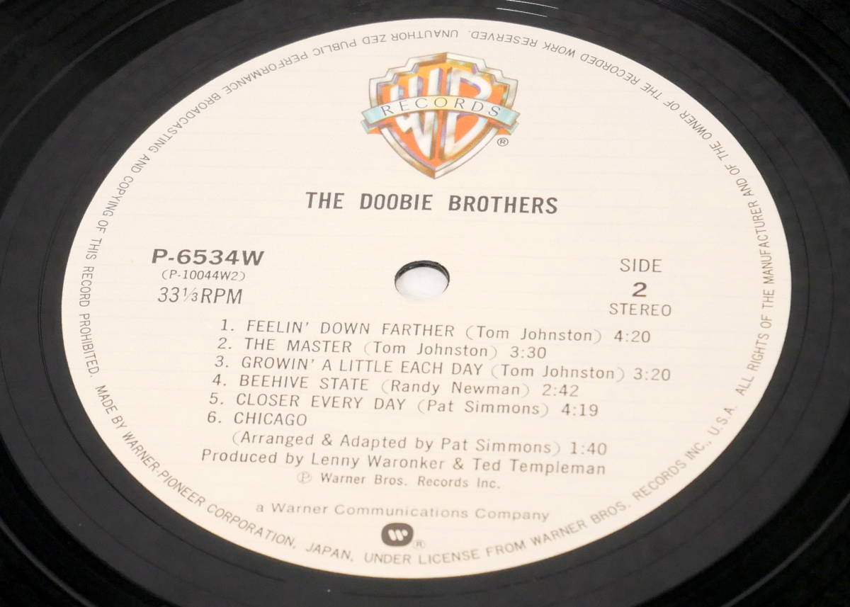 ▲(602‐E16)LPレコード THE DOOBIE BROTHERS ドゥービー ブラザーズ THE DOOBIE BROTHERS FIRST ドゥービー ブラザーズ ファースト_画像5