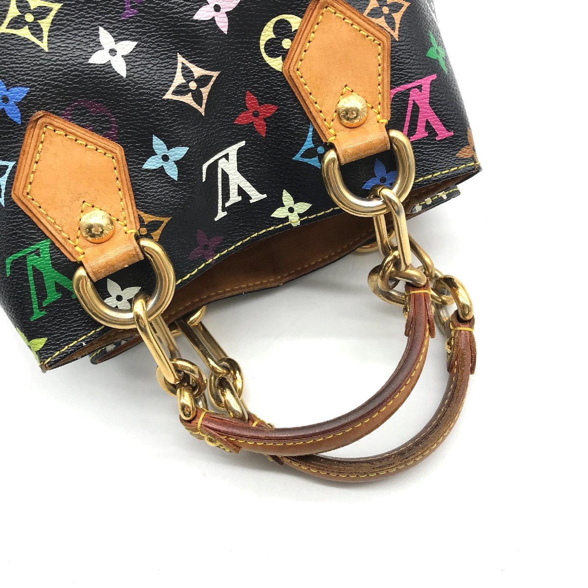 LOUIS VUITTON ルイヴィトン マルチカラー モノグラム オードラ ハンド バッグ 良品 K1076