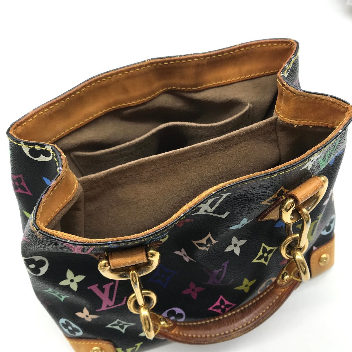 LOUIS VUITTON ルイヴィトン マルチカラー モノグラム オードラ ハンド バッグ 良品 K1076