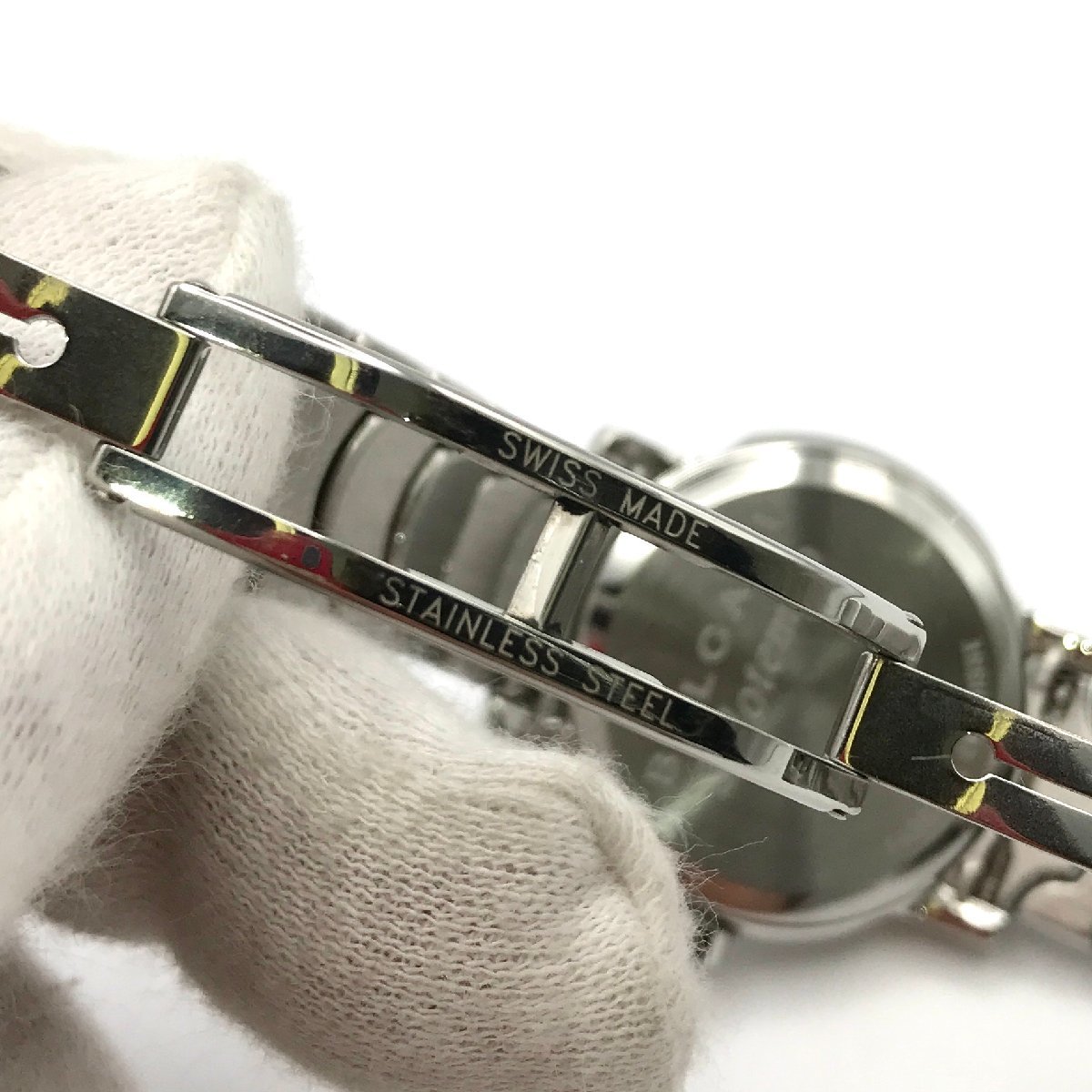  прекрасный товар BVLGARI BVLGARY Solotempo SS ST 29S белый циферблат наручные часы женский кварц серебряный a1309