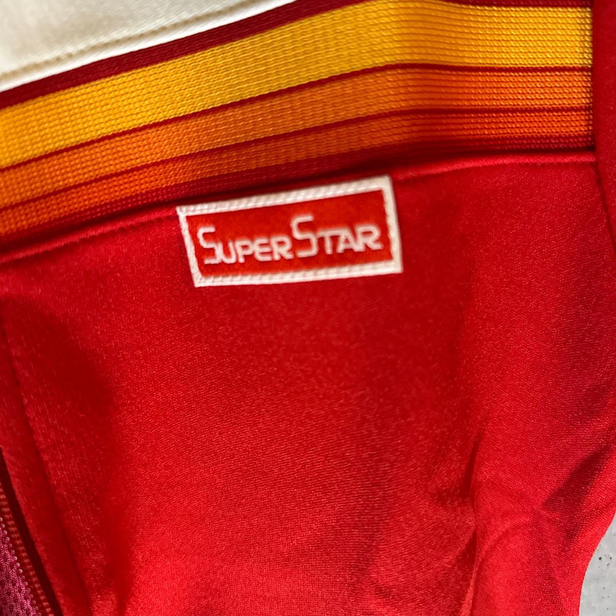  beautiful Tsu . made jersey jersey super Star 70~80 period dead stock unused goods Showa Retro Vintage old tag made in Japan 