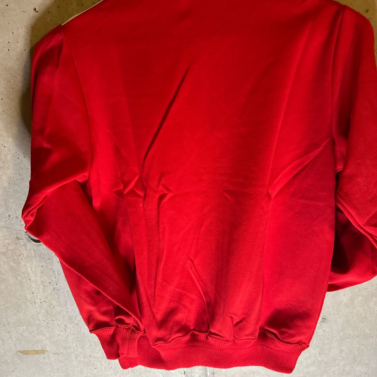  прекрасный Цу . производства джерси спортивная куртка super Star 70~80 годы неиспользуемый товар не использовался товар Showa Retro Vintage старый бирка сделано в Японии 
