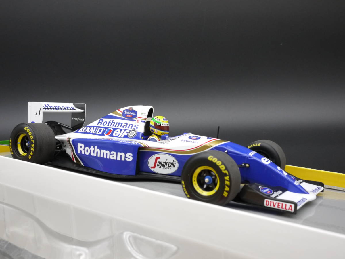 1:18 Minichamps ウィリアムズ FW16 ラストレース A.セナ #2 ロスマンズ仕様 サンマリノGP イモラ Senna 限定BOX_画像5