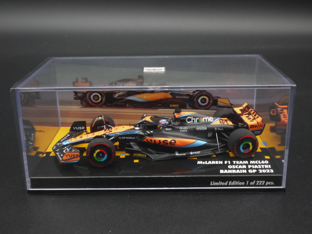 kh1228kh様専用 1:43 Minichamps マクラーレン F1 MCL60 バーレーンGP 2023 O.ピアストリ#81 McLaren Piastri 限定BOX_画像3