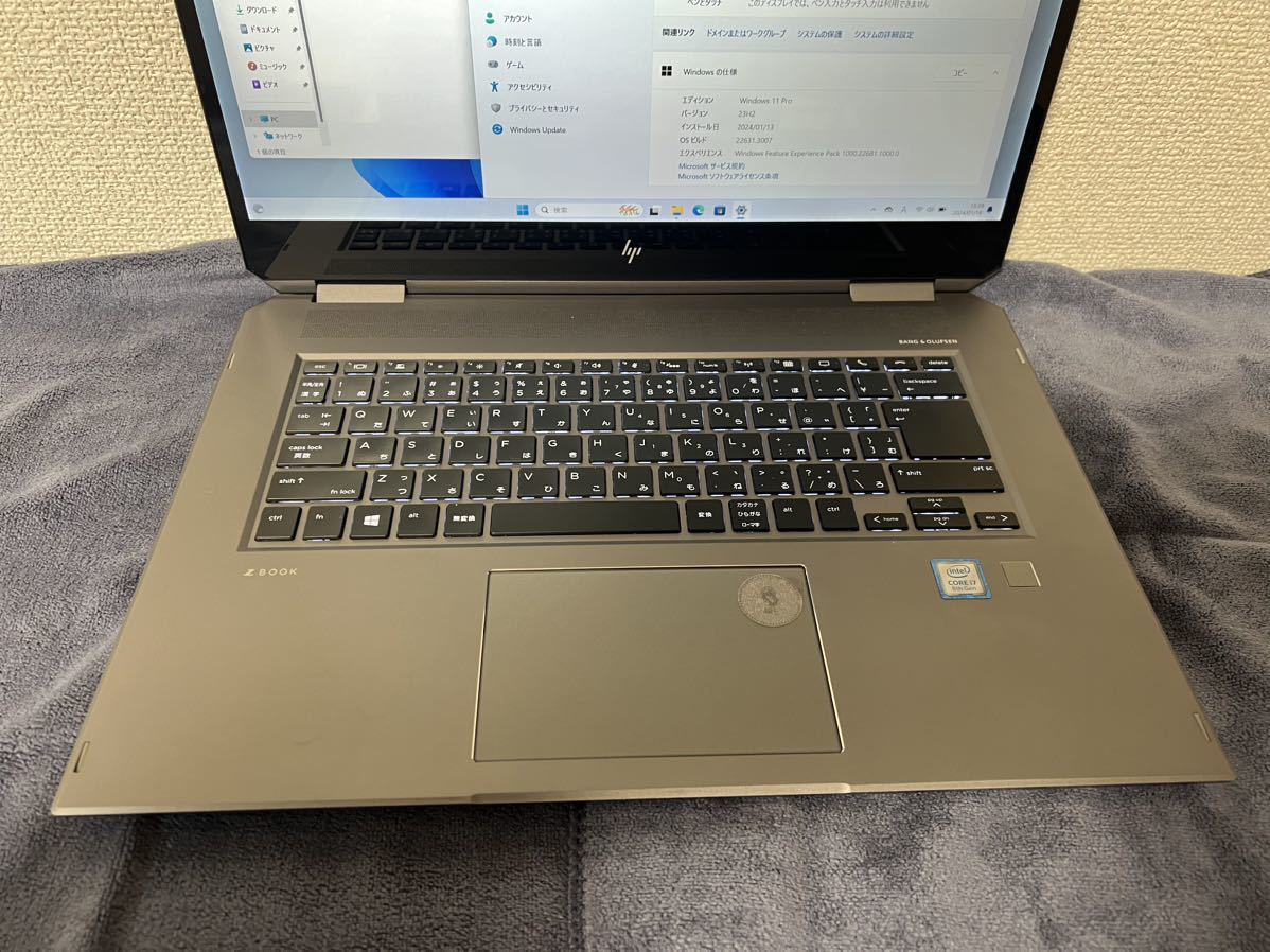 HP ZBook Studio X360 G5 Core i7-8750H 2.2GHz 32GB 512GB SSD 15.6型FHD _画像3