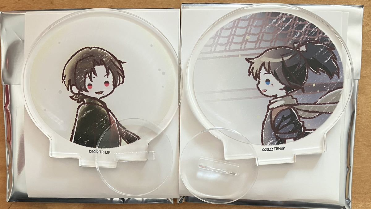 刀剣乱舞　花丸 雪月華 TSUTAYA ツタヤ　コラボ ポップアップストア アクリルぷちスタンド　グラフアート 加州清光　大和守安定_画像1