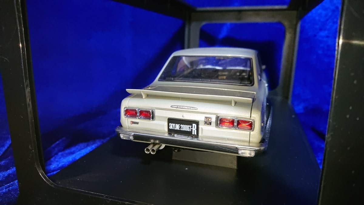 1/18 Autoart オートアート NISSAN SKYLINE 2000 GT-R KPGC10 TUNED Ver. 77441 SILVER 日産 スカイライン ハコスカ チューンドカーの画像4