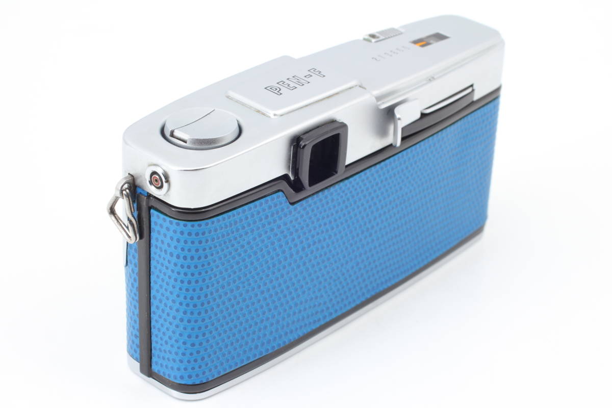 美品 整備済】ブルー Olympus Pen F 35mm ハーフフレームカメラ 美品 整備済】ブルー Olympus Pen F 35mm ハーフフレームカメラ
