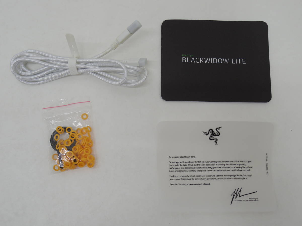 0986431C★ RAZER BLACKWIDOW LITE RZ03-02640800-R3J1 ゲーミングキーボード オレンジ軸_画像6