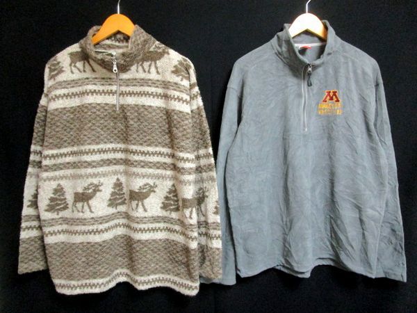 アメリカ輸入★ハーフジップ フリース ジャケット 大量 25枚セット★古着卸 S/M/L プルオーバー アウトドア USA まとめ売り No.H-5_画像8