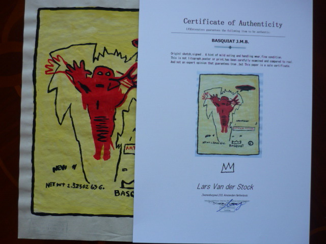  free shipping * Jean = Michel * bus Kia Jean-Michel Basquiat* New York, guarantee Lee seal equipped * certificate COA attached * copy * mixing media a7