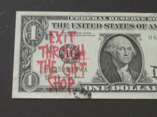  free shipping * Bank si-Banksy* genuine work guarantee *The Walled Off Hotel* world .10 sheets limited sale * amount entering genuine article 1 dollar bill * past . hotel . sale work 6/10