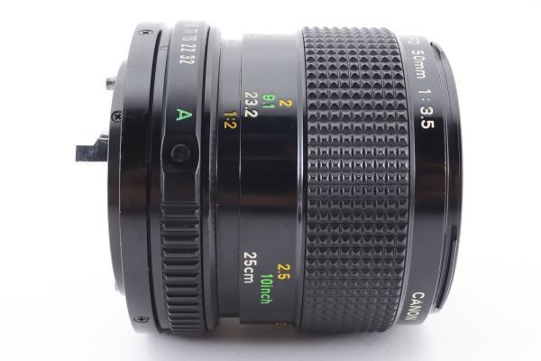 【光学極上品】Canon キャノン new FD F3.5 50mm MFレンズ #260-5_画像7