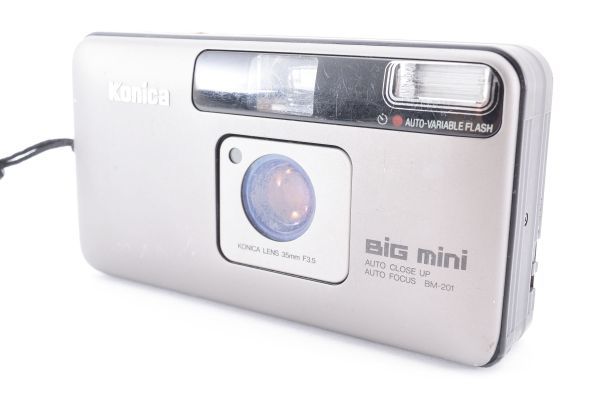 【ジャンク】Konica コニカ Big mini BM-201 コンパクトフィルムカメラ #268の画像2