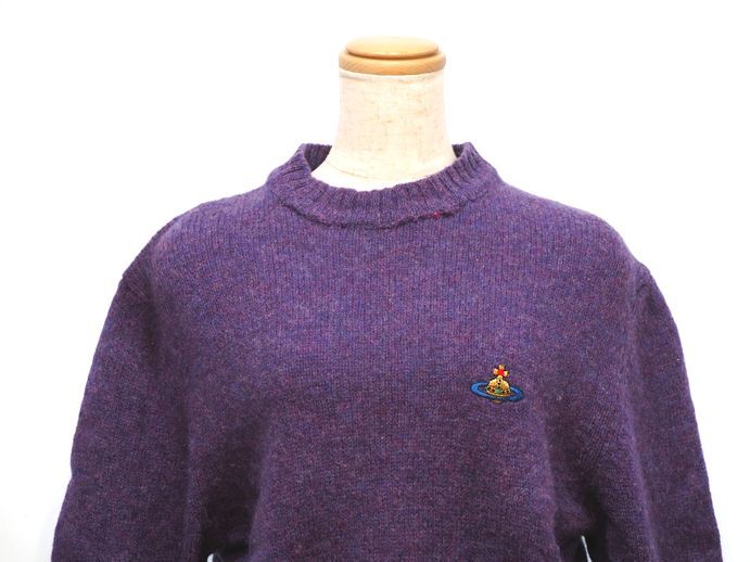  rare Vivienne Westwood MAN still . pattern ORB embroidery knitted sweater Vivienne Westwood men's 