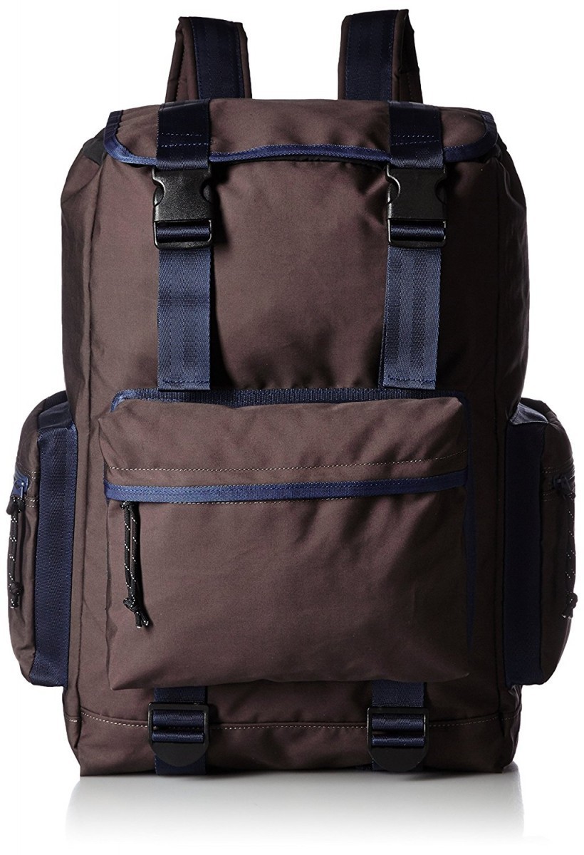 リュック バックパック メンズ レディース LORINZA ロリンザ Bonding Cotton Nylon Side Pocket Backpack LO-STN-BP11 ブラウン