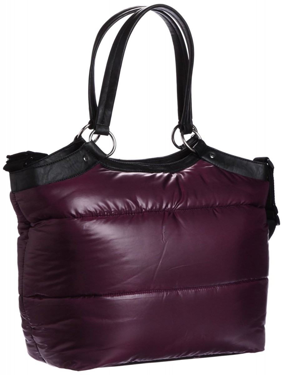  большая сумка mother сумка "мамина сумка" женский Bay Be meruPUFF MAMA пуховка мама лиловый модный легкий удобный 