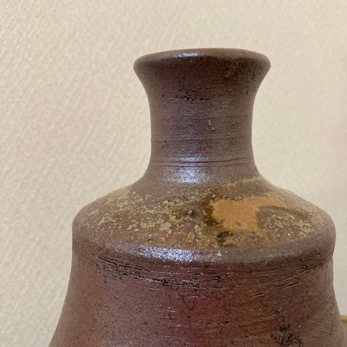 古い常滑焼　花瓶　飾り壺　大型〈検　登窯　三筋壺　自然釉