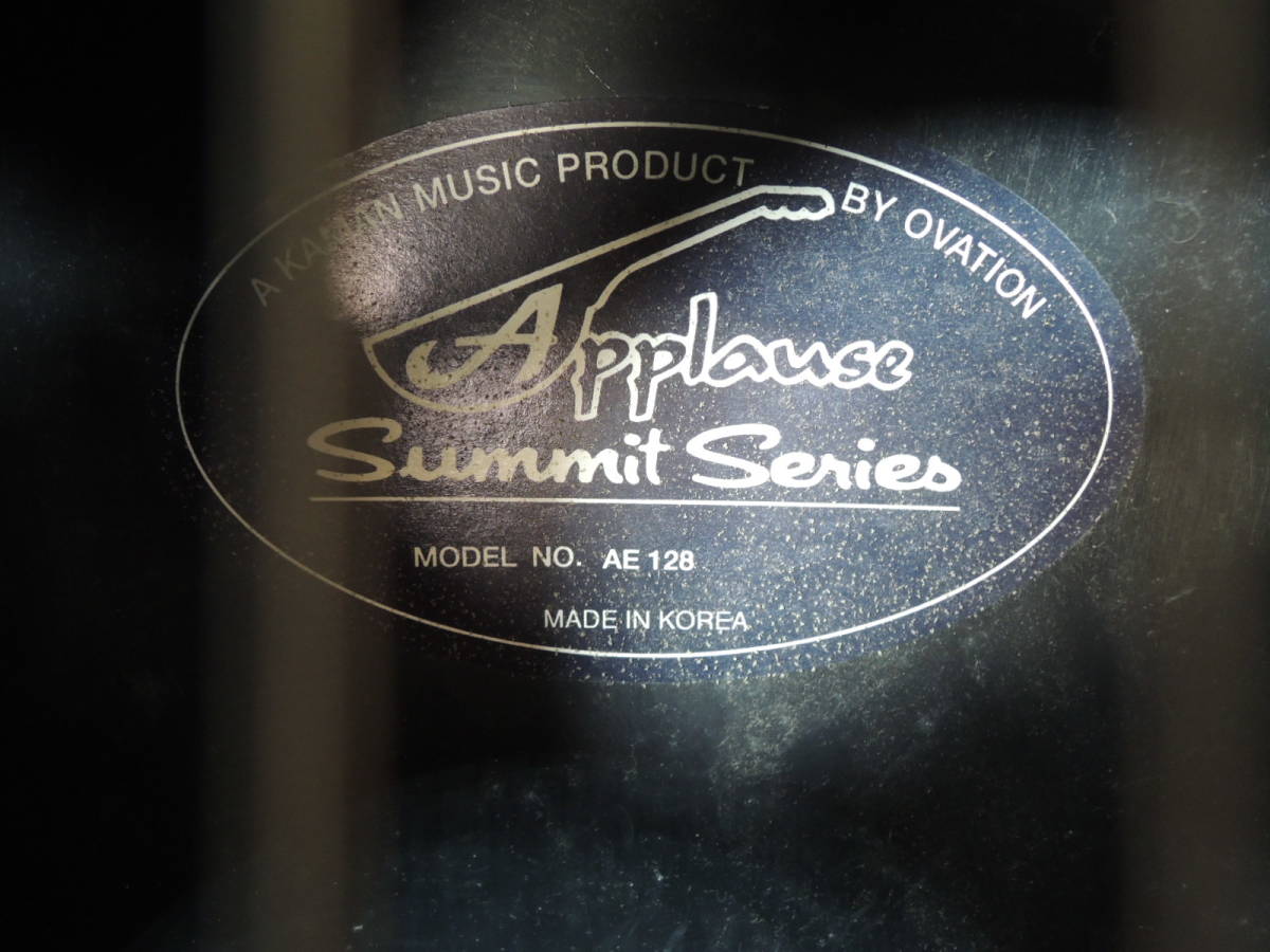 ☆Applause アプローズ Summit Series サミットシリーズ MODEL No.AE128 MADE IN KOREA エレアコ ギター ケース付き/管理2195A10-12270002_画像7