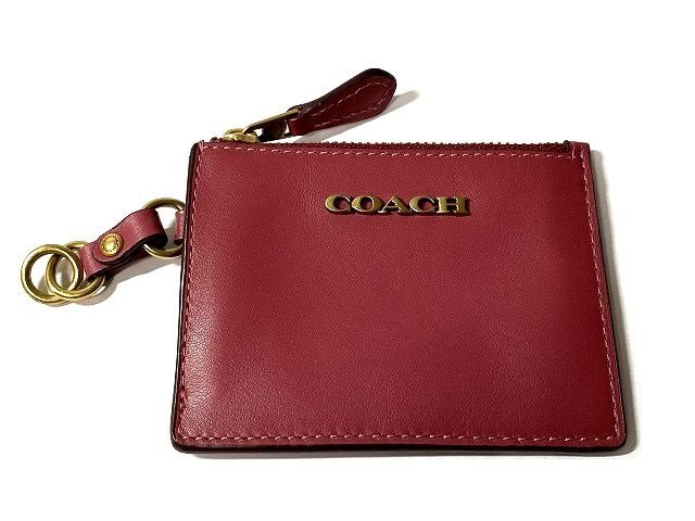 美品　COACH　コーチ　コインケース　財布　カードケース　レザー_画像1