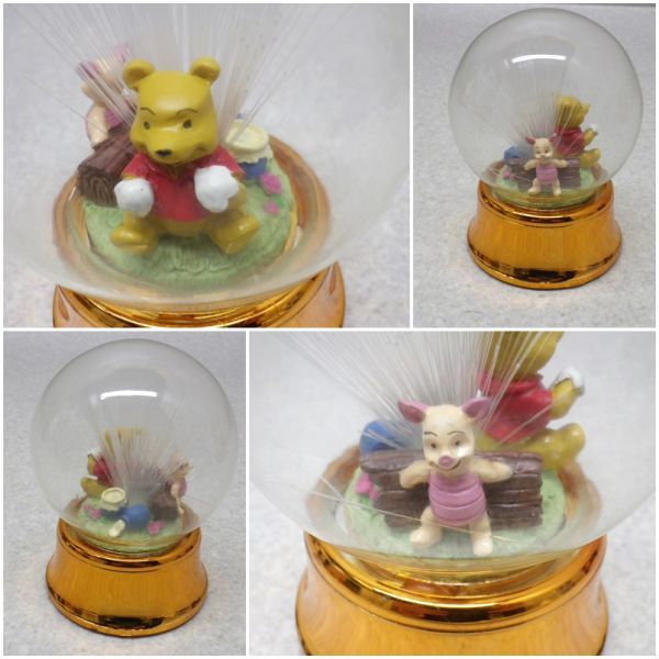 JE-10* Disney Winnie The Pooh fibre dome crystal i dragon John 