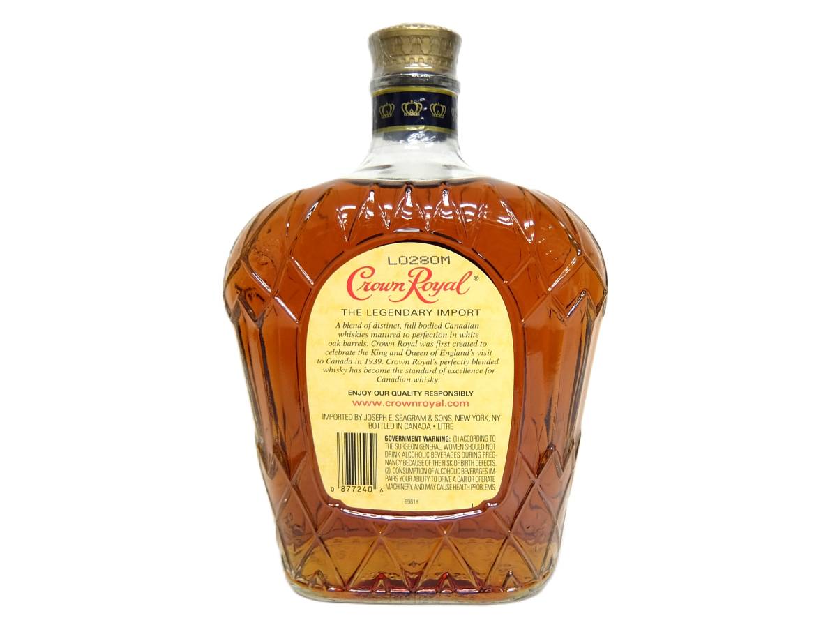 未開栓 巾着袋付き クラウン ローヤル 1976 750ml 40% カナディアン ロイヤル CROWN ROYAL ウイスキー 洋酒_画像4