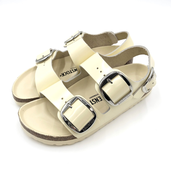 ビルケンシュトック BIRKENSTOCK サンダル Milano ミラノ アイボリー 3ストラップ 送料無料 g0729h006-0914 中古 古着 ブランド古着DB_画像1