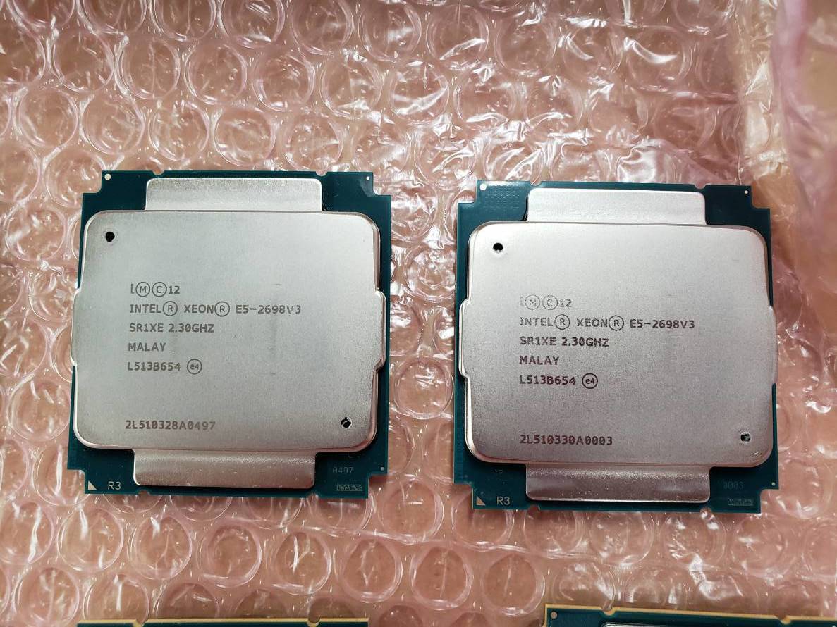 Intel Xeon E5-2698 v3 16Core, 2.30GHz Processor 2 piece set * exhibition with guarantee * regular goods, price cut.⑩