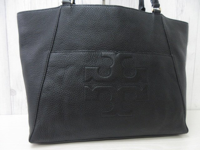 極美品 新品同様 Tory Burch トリーバーチ トートバッグ ショルダーバッグ バッグ レザー 黒 A4収納可 67217_画像9