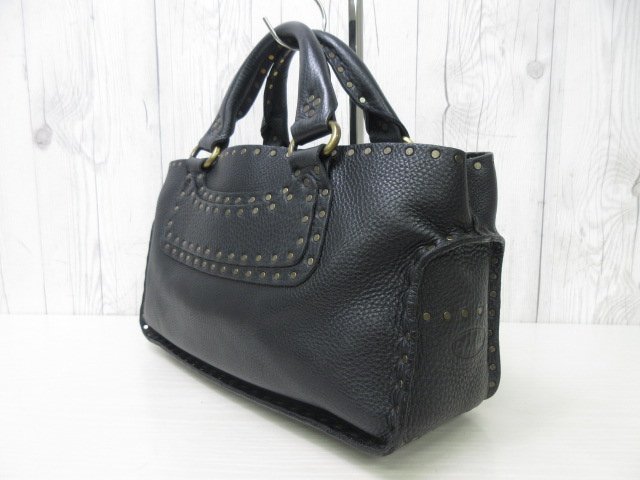 極美品 CELINE セリーヌ ブギーバッグ トートバッグ ハンドバッグ バッグ レザー 黒 67775Y_画像3