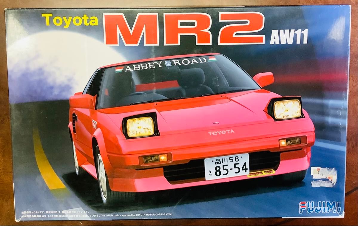 1/24プラモデル　フジミ　トヨタMR2 AW11 ABBEY ROAD TOYOTA