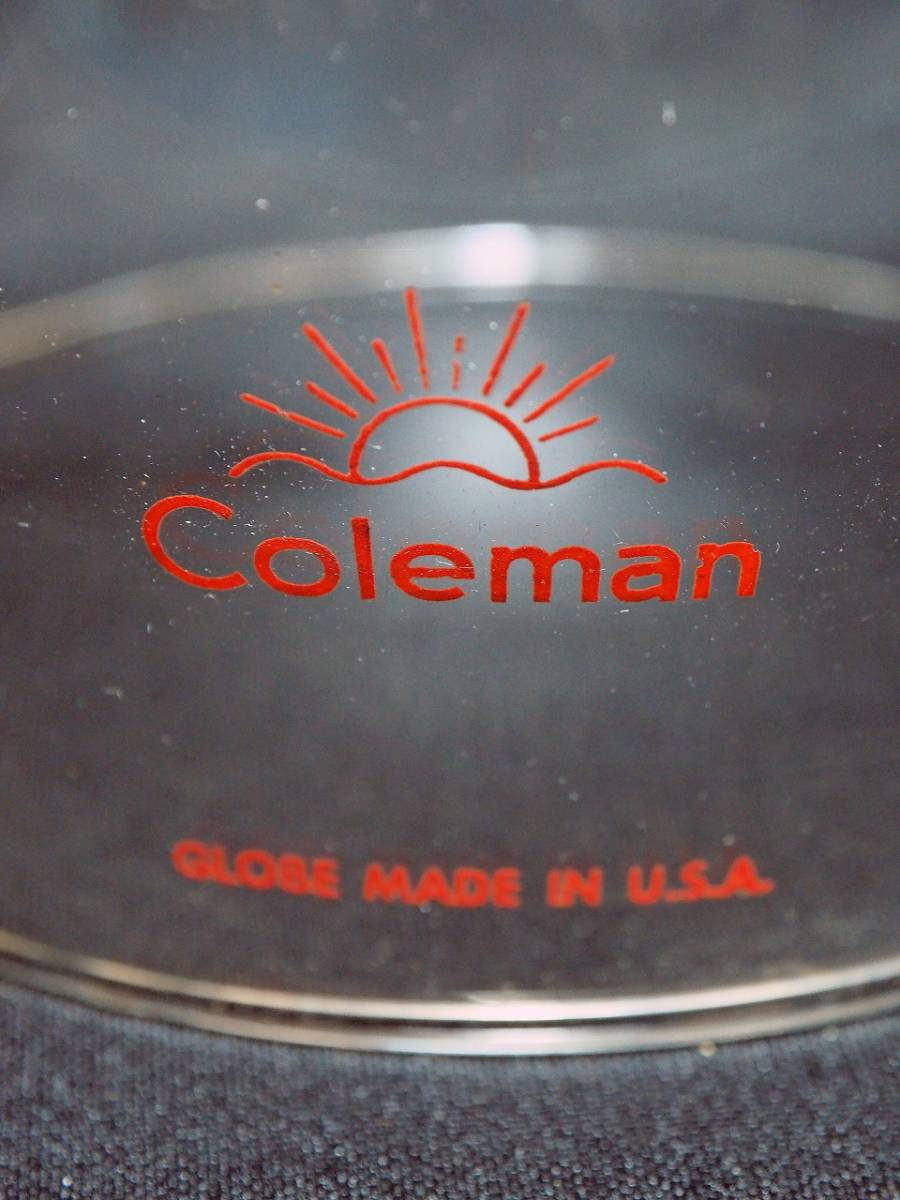 Coleman コールマン レッドサンシャイン　ビンテージ　グローブ レッドレター　赤文字 236、237、635、639に使えます L02_画像1