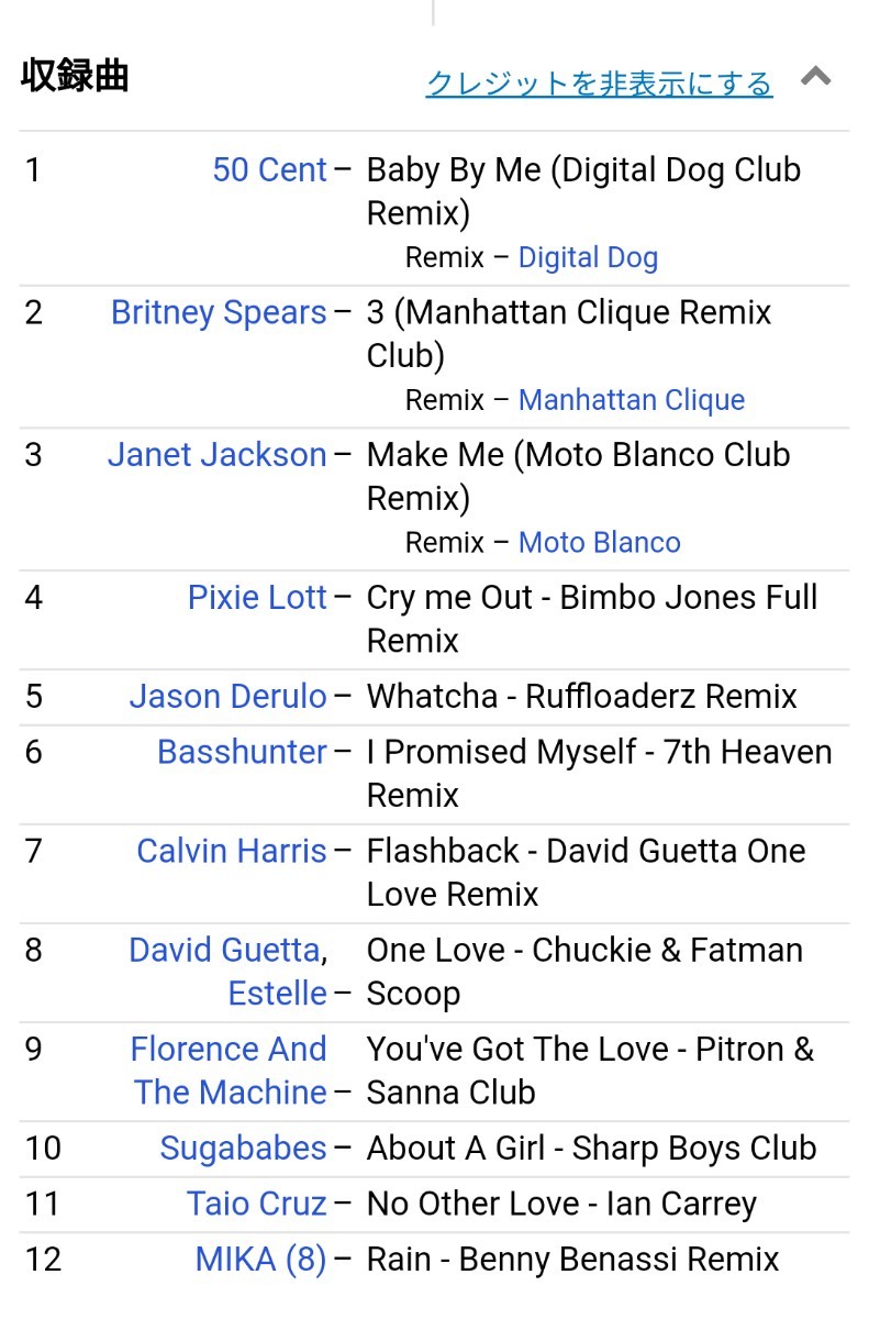 DMC MIXES 7 / Janet Jackson /Make Me (Moto Blanco Club Remix)収録 Britney Spears,David Guetta,Bimbo Jones ジャネット・ジャクソン
