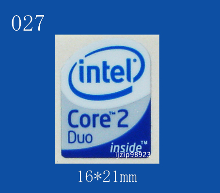 即決027【 Intel Core 2 Duo 】エンブレムシール追加同梱発送OK■ 条件付き送料無料 未使用の画像1