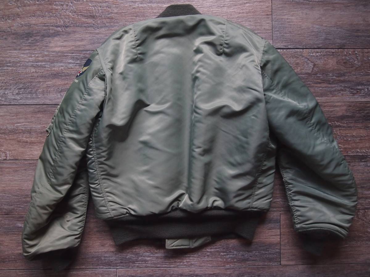 BUZZ RICKSON'S TYPE MA-1 フライトジャケット LION UNIFORM INC. 実名復刻モデル MEDIUM バズリクソンズ_画像9