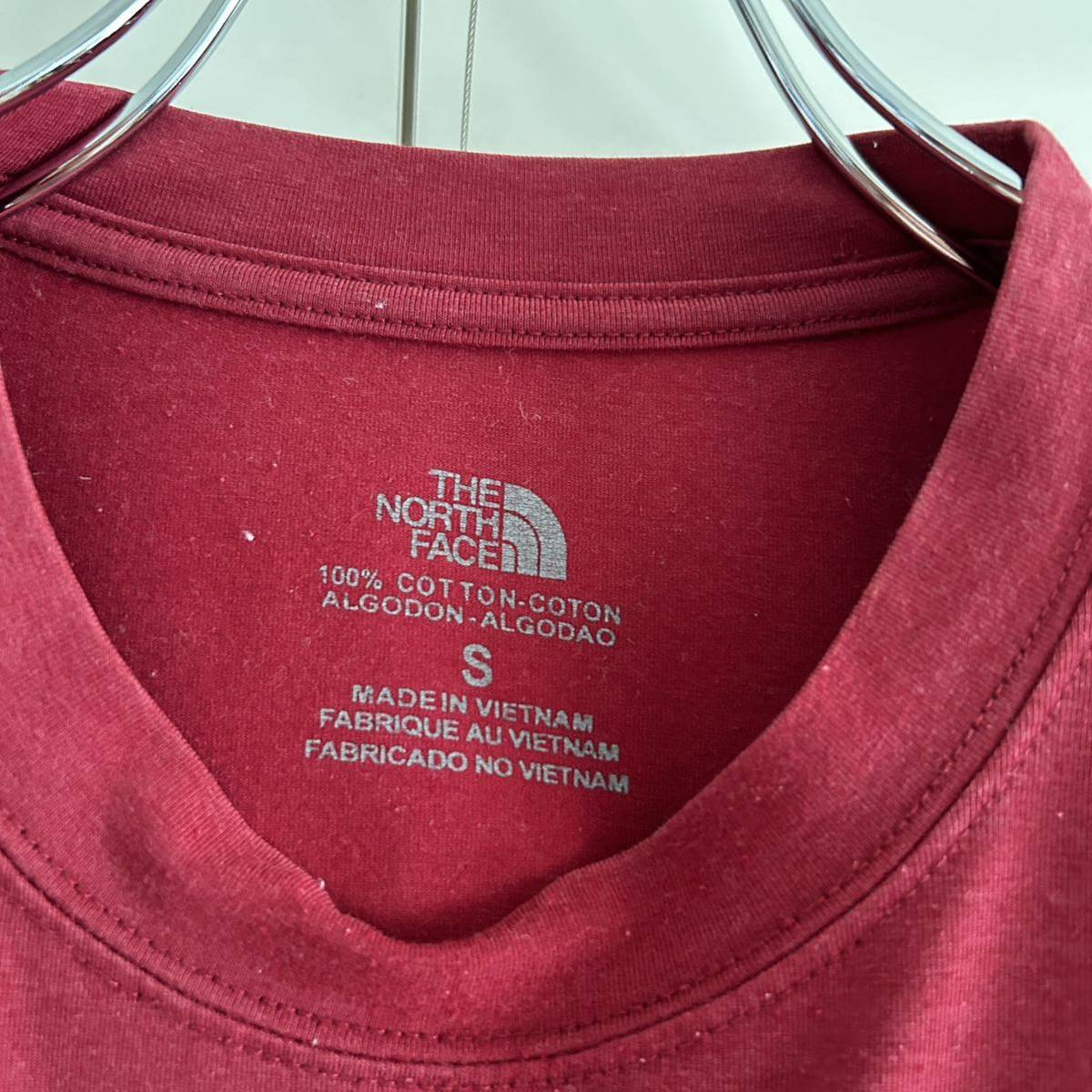 THE NORTH FACE ノースフェイス プリントTシャツ S ロゴプリント アウトドアの画像4