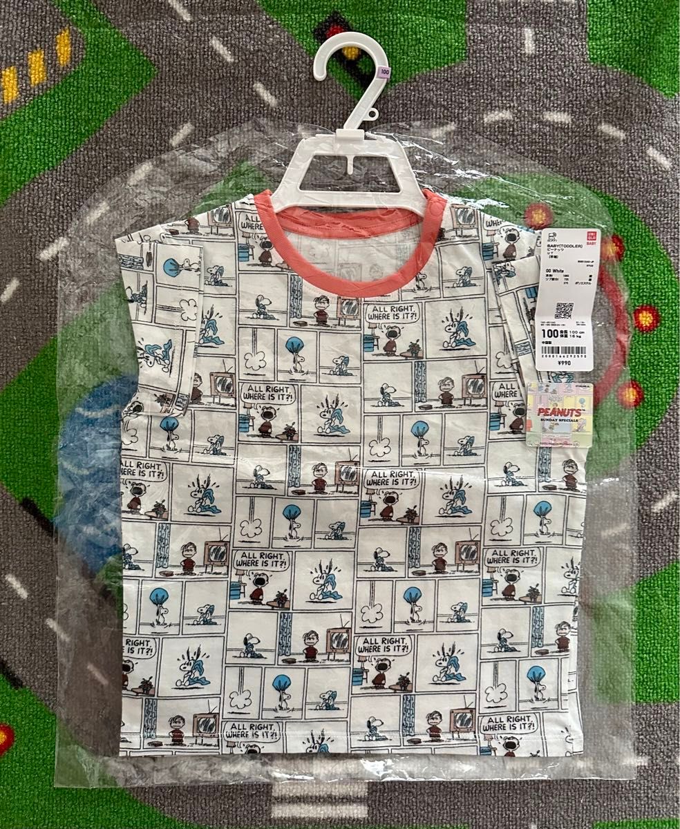 Tシャツ 半袖Tシャツ UNIQLO トドラー キッズ 子供 ユニクロ スヌーピー ピーナッツ Tシャツ 新品 未開封