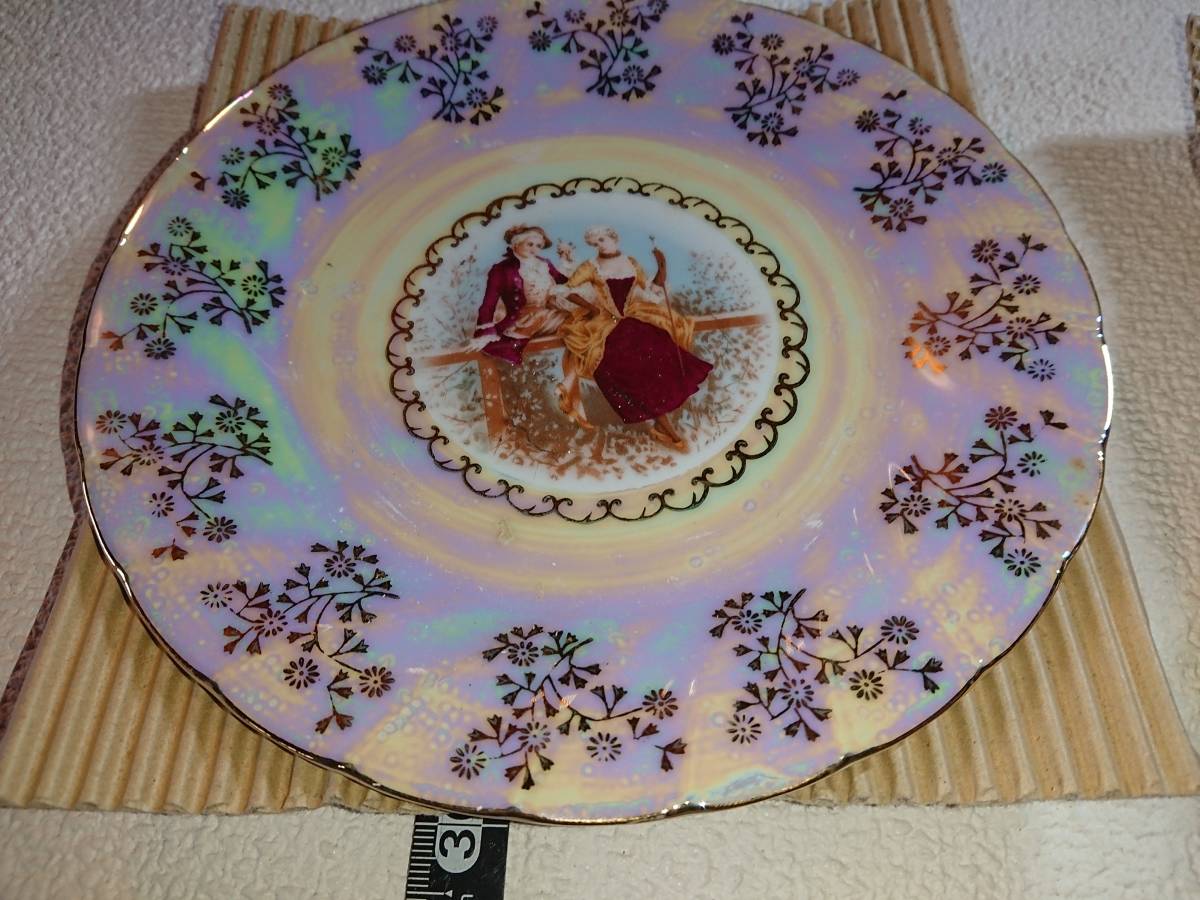 BWA product レトロ 洋食器 皿 プレート 2絵柄 × 3枚 計6枚 セット_画像3